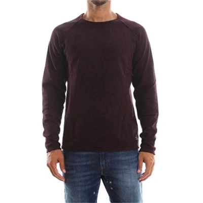 Imagen de JACK &amp; JONES Jjeunion Knit Crew Neck Noos suéter, Rojo (Port Royale Detail: Twisted with Black), Small para Hombre
