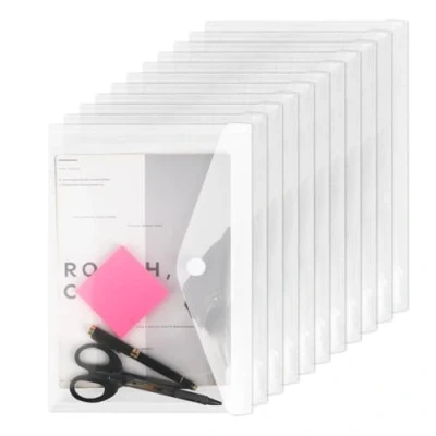 Imagen de 20 unidades A4 portadocumentos,Portadocumentos Plástico,Carpetas Plastico Pequeñas,Carpetas Transparentes A4,carpeta impermeable para organizar documentos