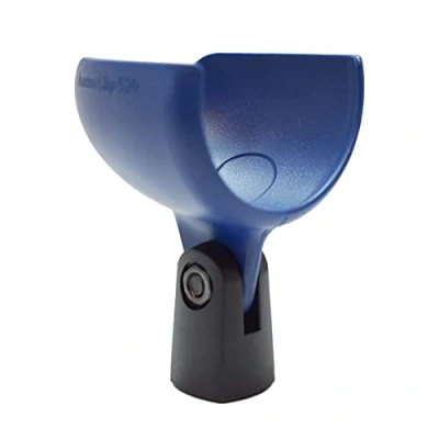 Imagen de Battle Plan Harmonica Accessories Soporte para micrófono con clip de munición 520 compatible Shure 520DX Green Bullet, Superlux D112/C y otros micrófonos armónicos similares (azul medianoche)