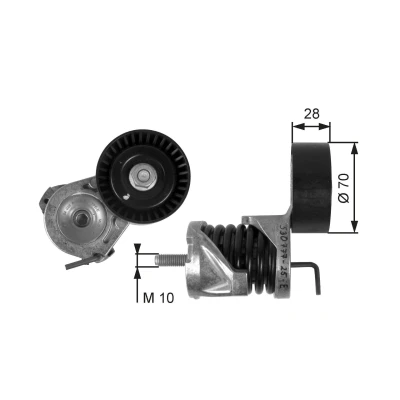 Imagen de GATES FleetRunner Micro V Kit T39085 Polea Tensora BMW: 3 Berlina, 1 Hatchback, Touring