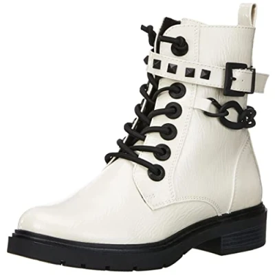 Imagen de MARCO TOZZI Mujer 2 25247 29, Botas de Moda, Patente Crema, 39 EU