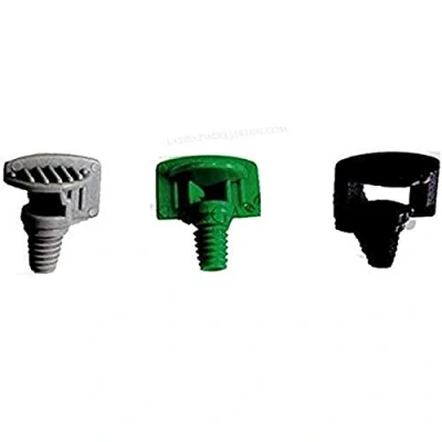 Imagen de Suinga Pack 100 x MICRODIFUSOR de RIEGO 180º Esquina. Radio Alcance 1 a 1,5 Metros. Presión Agua Recomendada 0,5 Bar. Toma roscada 4mm.