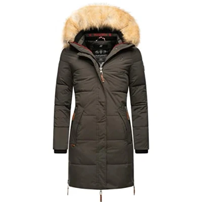 Imagen de Navahoo Halina Abrigo acolchado de invierno para mujer, tallas XS XXL, antracita, M