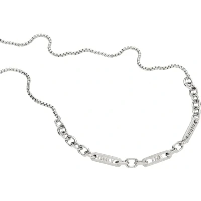 Imagen de Diesel Collar De Acero Para Los Hombres, L 65Cm +/ 5Cm X W 6mm H 2.2mm Plata Inoxidable, DX1329040