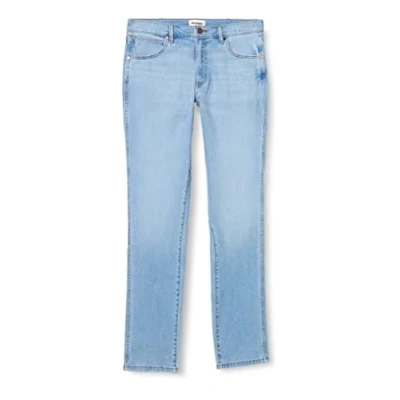 Imagen de Wrangler Larston, Vaqueros para Hombre, Azul (The Gringo), 27W / 32L