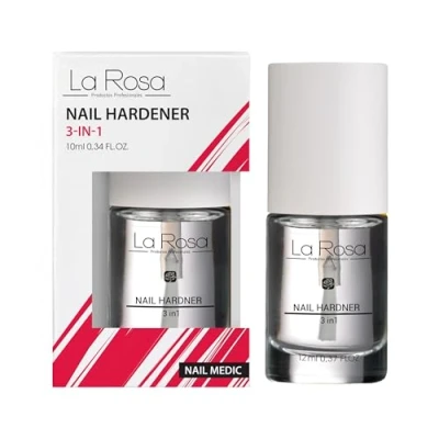Imagen de La Rosa nail medic hardener 3in1 endurecedor de uñas 3en1 10 ml