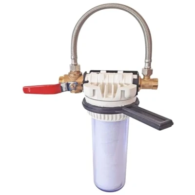 Imagen de Aquawater 106635 Filtro de Nueva Simple con Bypass Patentado EZ 120 Tarter Multi Cartridge Instalación conexión próxima generación sin Herramienta 6 Meses