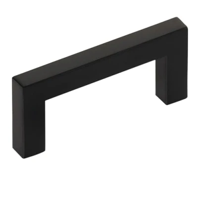 Imagen de Tirador para mueble E8 Distancia agujeros 64 mm acero inoxidable negro mate de barra/tirador barandilla SOTECH
