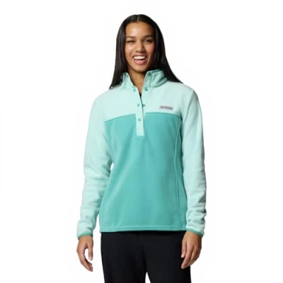 Imagen de Columbia Women&#039;s Benton Springs Half Snap Pull Over 2, Fleece Over, Teal/Spray, M