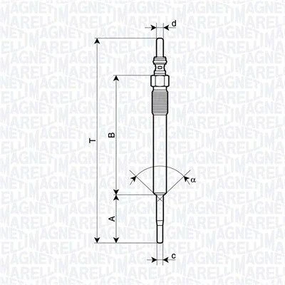 Imagen de MAGNETI MARELLI 062900140304 Bujía de precalentamiento 5V M9X1 FIAT: 500X, 500L, Tipo Familiar, OPEL: Corsa E Hatchback, Combo D Furgoneta / Familiar