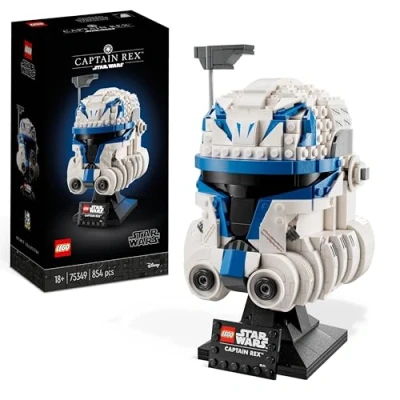 Imagen de Lego Star Wars Casco del Capitán Rex, Maqueta para Construir Adultos, Película Las Guerras Clon, Edición Coleccionable 2023, Decoración Casa y Oficina 75349