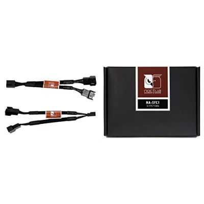 Imagen de Noctua NA SYC1, Cables con Forma de y 4 Pines para Ventiladores PC (Negro)
