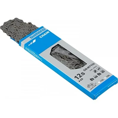 Imagen de SHIMANO Cadena 138 eslabones +QL CN M7100 12 Velocidades RECAMBIOS, Adultos Unisex, Gris, ESTANDAR