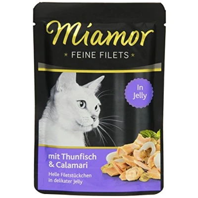 Imagen de MIAMOR Filetitos Atun Calamares Gel Sobre 24x100g