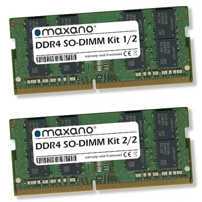 Imagen de Maxano Kit de memoria RAM 32 GB (2 x 16 GB) compatible con Dell Precision 5520 15 (Xeon), DDR4 2400 MHz SO DIMM
