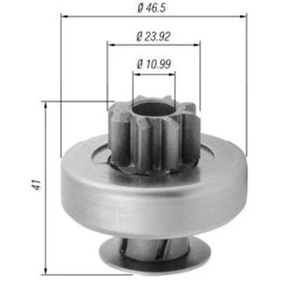 Imagen de MAGNETI MARELLI 940113020370 Piñón, arrancador RENAULT: CLIO 2
