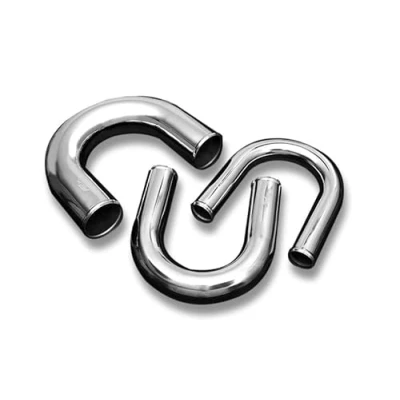 Imagen de Unión de tubería codo aluminio 180&#039; manguera radiador intercooler turbo