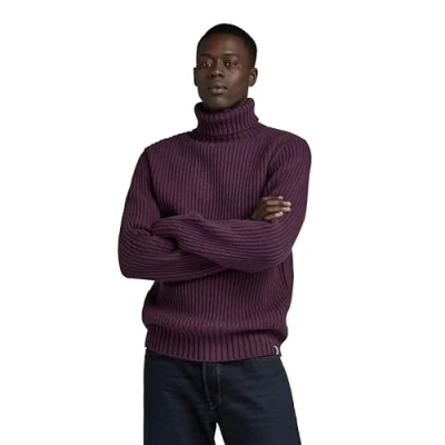 Imagen de G STAR RAW Jersey Essential Turtleneck Para Hombre, Púrpura (lt maze D23732 D447 8880), L