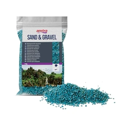 Imagen de Amtra Cuarzo Ceramizado Turquesa, Arena de Acuario Fino, Para Agua Dulce o Salada, Grano 2 3 mm, Cantidad 5 kg