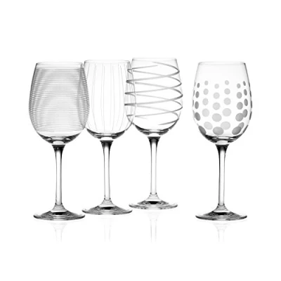 Imagen de Mikasa Cheers Juego de Copas Cristal para Vino Blanco 4 Piezas, 450ml