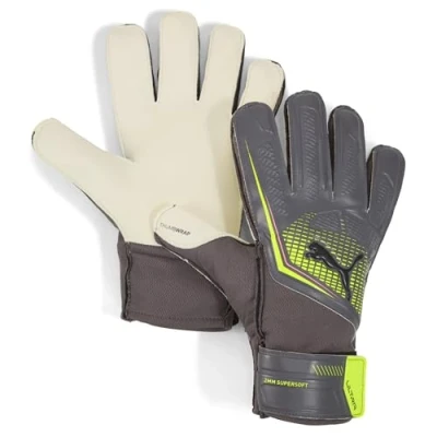 Imagen de PUMA Ultra Play RC, Guantes de Portero Niños, Matte Aged Silver Yellow Alert, 4