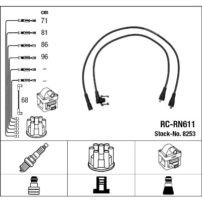 Imagen de NGK 8253 Juego de Cables Encendido 5