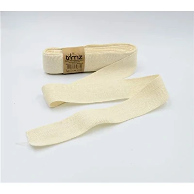 Imagen de Trimz Cinta de espiga 100% algodón, natural, 30 mm x 5 m