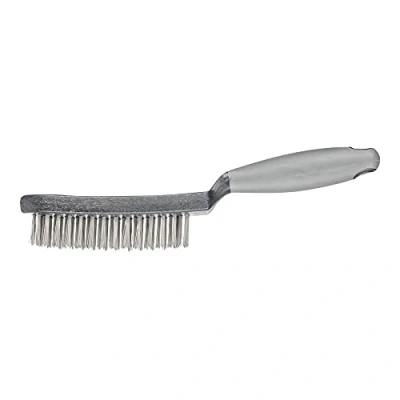 Imagen de PFERD HBUP 43698007 Cepillo de mano (3 filas, alambre acero, diámetro 0,40 cm, con cuerpo plástico y mango ergonómico)