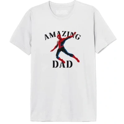 Imagen de Marvel Memarcots310 Camiseta, Blanco, L para Hombre