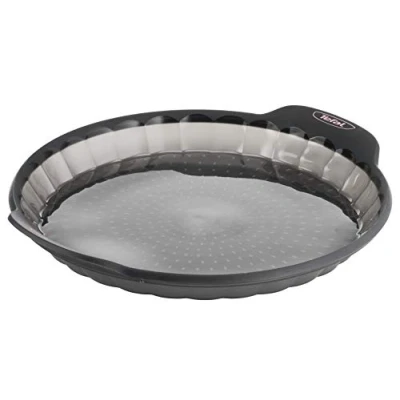 Imagen de Tefal Crispybake J4170814 Molde Tarta 27 cm, forma rectangular desmontable y con gran fondo, revestimiento antiadherente, fácil desmonte, de acero al carbono, grosor 3/10, Steel