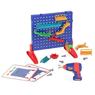 Imagen de Learning Resources Laberinto de canicas Design &amp; Drill , juguete construcción para desarrollar la motricidad fina, circuito