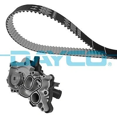 Imagen de DAYCO KTBWP12121 bomba de agua + Kit Distribucion termostato montado en VOLKSWAGEN: Golf 7, 7 Variant, Jetta 4