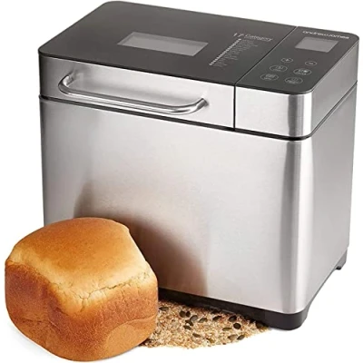 Imagen de Hopekings Panificadora Automática,con 19 Programas y 15H Temporizador de Citas, 500g 1000g, Máquina Programable para Hacer Pan,Pantalla LCD, Sin BPA, Certification FDA,para Pan Gluten
