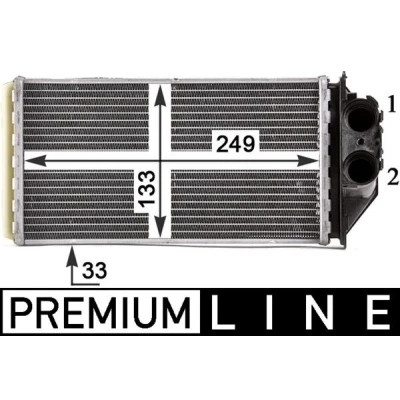 Imagen de MAHLE ORIGINAL AH 187 000P Radiador de Calefaccion PEUGEOT: 307 Hatchback, SW, CC