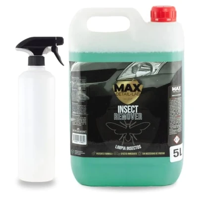 Imagen de MAX DETAIL LAB Insect Remover 5L Limpia Mosquitos Coche Anti Insectos Sin Frotar, Limpieza Profesional Altamente Efectivo, Fácil Usar, Restaurador Brillo, Líquido Antimosquitos Detailing, 5 Litros