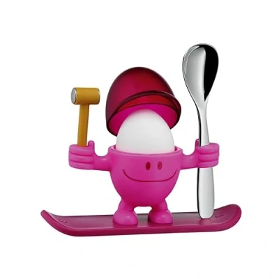Imagen de WMF McEgg Snowboarder Huevera con Cuchara, Color Rosa