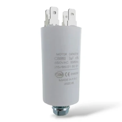 Imagen de DL pro Condensador 3,00µF 450V universal con banderas y tornillo de fijación CBB60