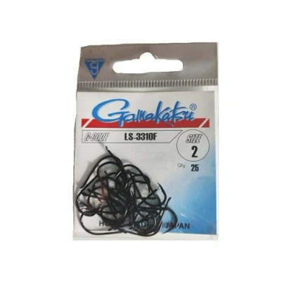 Imagen de Gamakatsu LS 3310F Anzuelos Black (25pcs) Tamaño 2 carpfishing