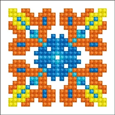 Imagen de DIAMOND DOTZ Arrancador DDS Kit de Pintura Diamantes otoñal plástico Cera Lona Resina, Autumn Mandala 2, 7.6 x 7.6cm