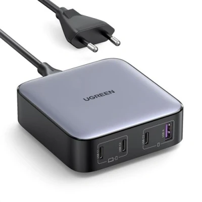Imagen de Cargador De Escritorio Ugreen Nexode Gan Múltiple 100w 3x Usb c, 1x a