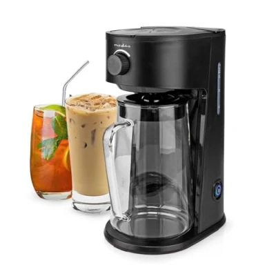 Imagen de NEDIS Cafetera helada y té helado Filtro café 2,5 l 6 tazas Negro