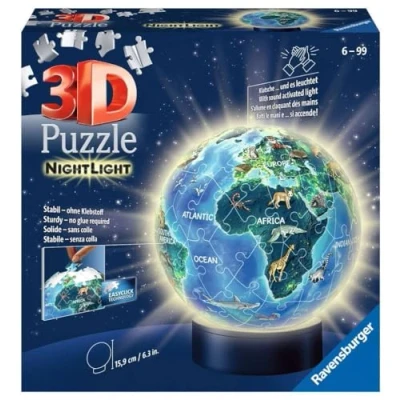 Imagen de Ravensburger Erwachsenenpuzzle Tierra en diseño, luz Nocturna. (Ravensburger Spieleverlag 11844) , color, modelo surtido
