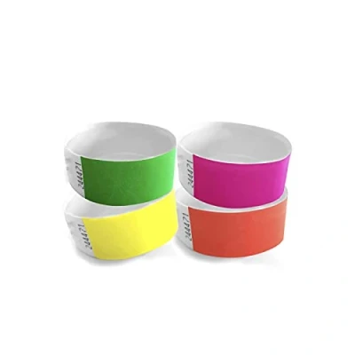 Imagen de MP Pack 1000 Pulseras tyvek para eventos 19mm colores flour