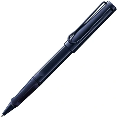Imagen de Lamy safari dark dusk Bolígrafo roller con empuñadura ergonómica, ancho de trazo M para una agradable escritura prolongada robusto plástico ASA recambio 63 negro