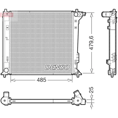 Imagen de Radiador, refrigeración del motor DENSO DRM41031