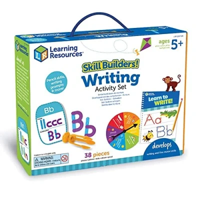Imagen de Learning Resources Set de Actividades para Practicar la Escritura Skill Builders, práctica caligrafía, Entrenamiento Aprender a agarrar el lápiz, formación Letras, Escribir, 5, LSP1247 UK