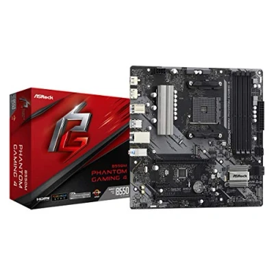 Imagen de ASROCK B550M Phantom Gaming 4 AM4 DDR4 MATX Retail