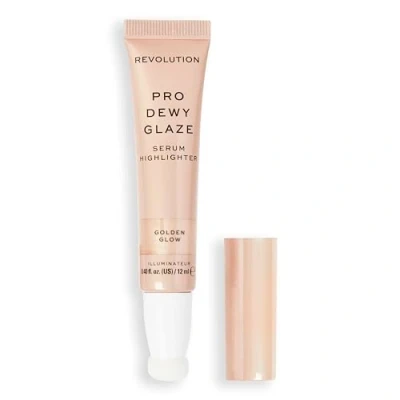 Imagen de Revolution Pro, Dewy Glaze Serum Highlighter, Lightweight &amp; Blendable, Illuminating Formula, Golden Glow, 12ml