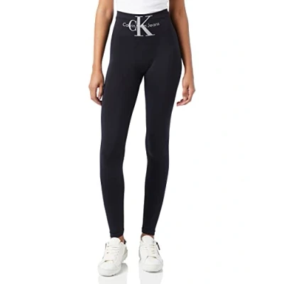 Imagen de Calvin Klein Underwear Women Highwaist LOGO Leggings, Mujer, Talla: Large, Black