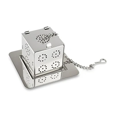 Imagen de Café Ole Infusor de Bolas Malla con Forma corazón, acero Inoxidable, Metalizado, 5.5 x 3.7 cm
